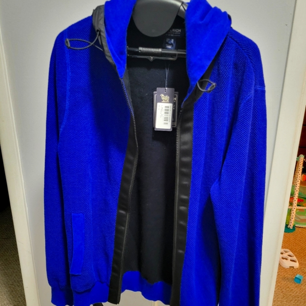 New Zip Hoodie Blue